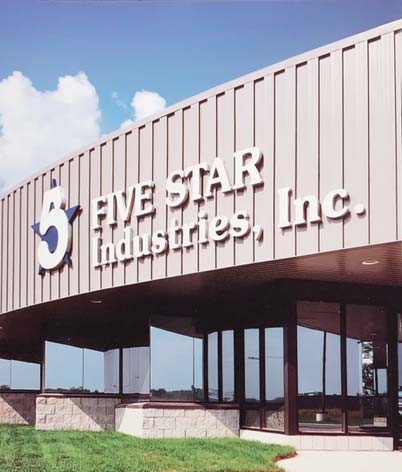 Five Star Industries Building Sign